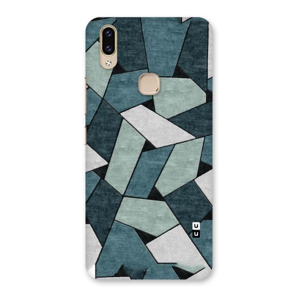 Concrete Green Abstract Back Case for Vivo V9