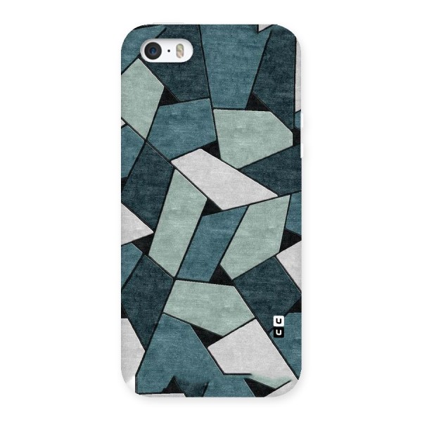 Concrete Green Abstract Back Case for iPhone SE