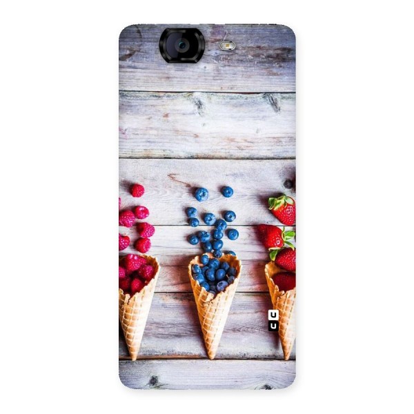 Cone Fruits Design Back Case for Canvas Knight A350