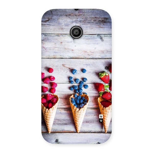 Cone Fruits Design Back Case for Moto E