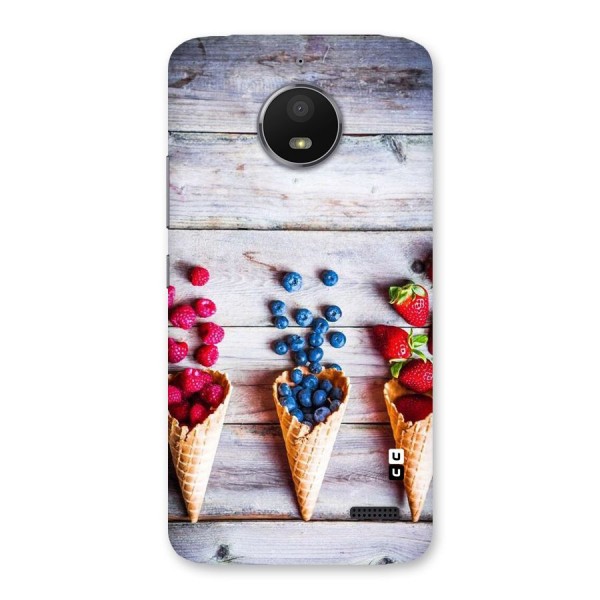 Cone Fruits Design Back Case for Moto E4