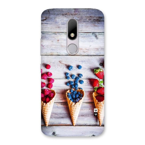 Cone Fruits Design Back Case for Moto M