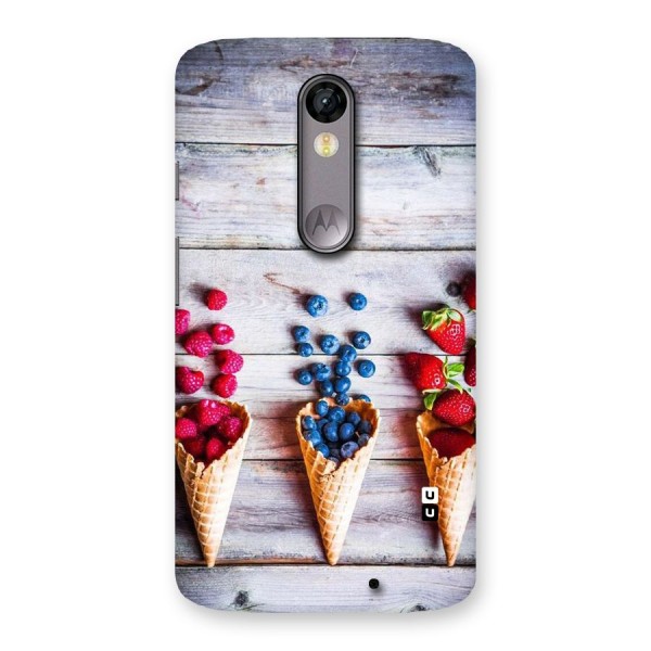 Cone Fruits Design Back Case for Moto X Force