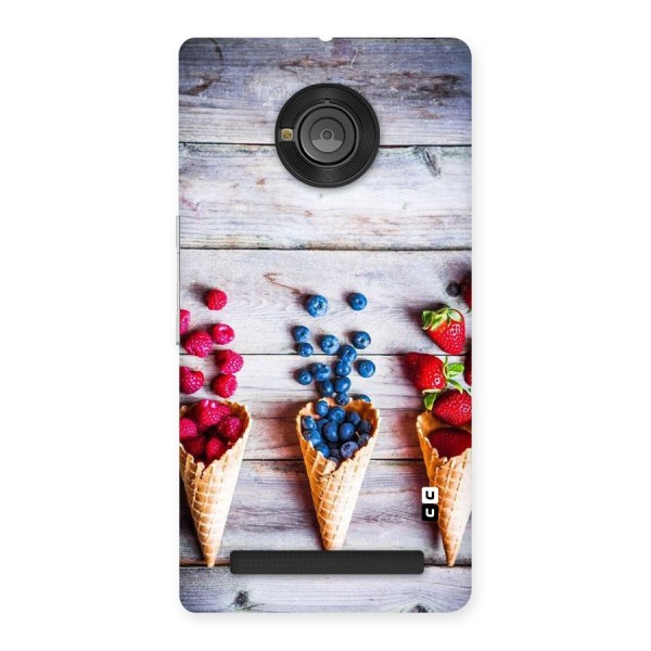 Cone Fruits Design Back Case for Yu Yuphoria