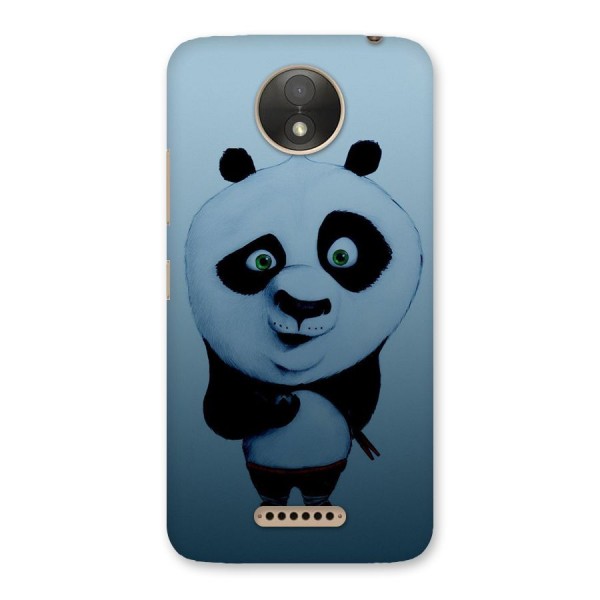 Confused Cute Panda Back Case for Moto C Plus