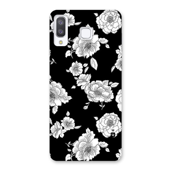 Cool Pattern Flowers Back Case for Galaxy A8 Star