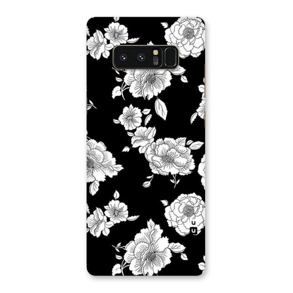 Cool Pattern Flowers Back Case for Galaxy Note 8