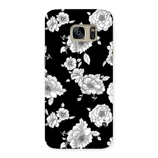 Cool Pattern Flowers Back Case for Galaxy S7