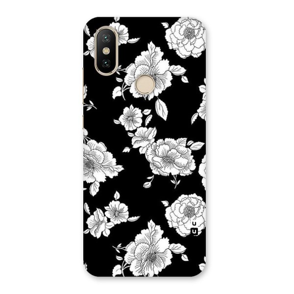 Cool Pattern Flowers Back Case for Mi A2