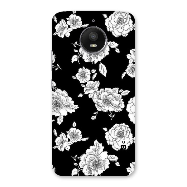 Cool Pattern Flowers Back Case for Moto E4 Plus