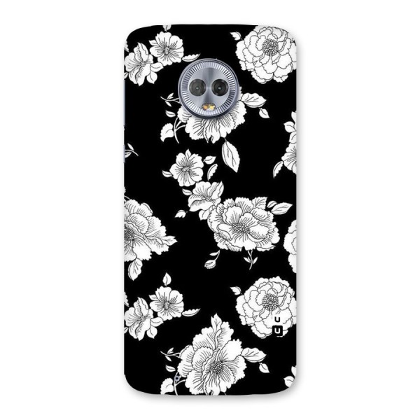 Cool Pattern Flowers Back Case for Moto G6