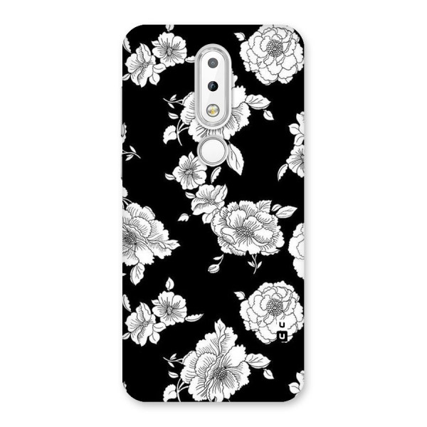 Cool Pattern Flowers Back Case for Nokia 6.1 Plus