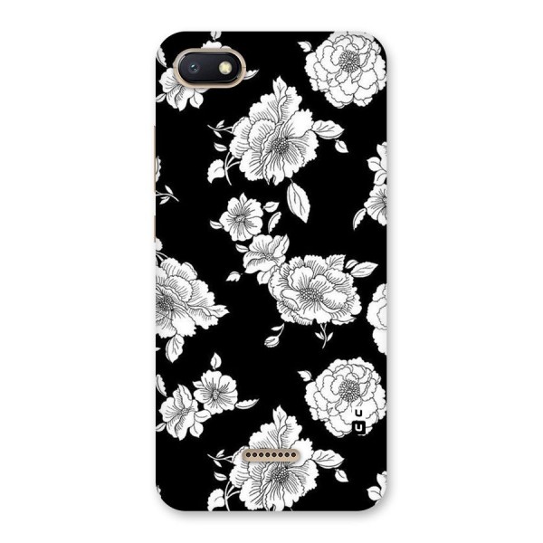 Cool Pattern Flowers Back Case for Redmi 6A