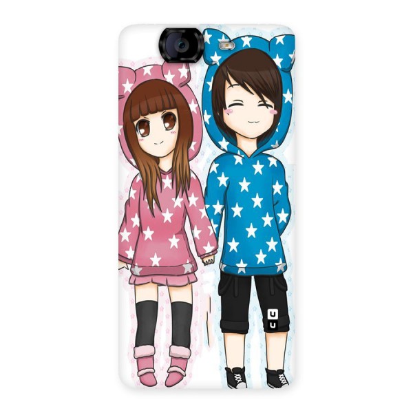 Couple In Stars Back Case for Canvas Knight A350