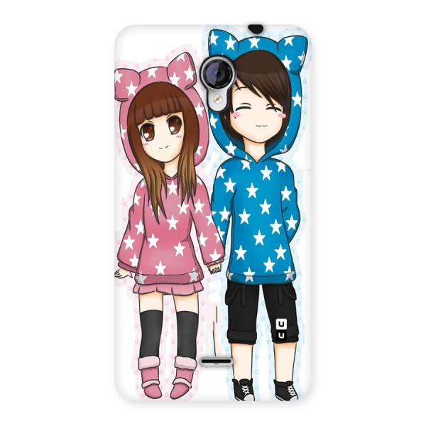 Couple In Stars Back Case for Micromax Unite 2 A106