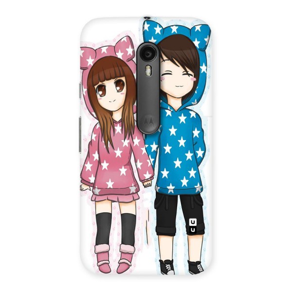 Couple In Stars Back Case for Moto G3