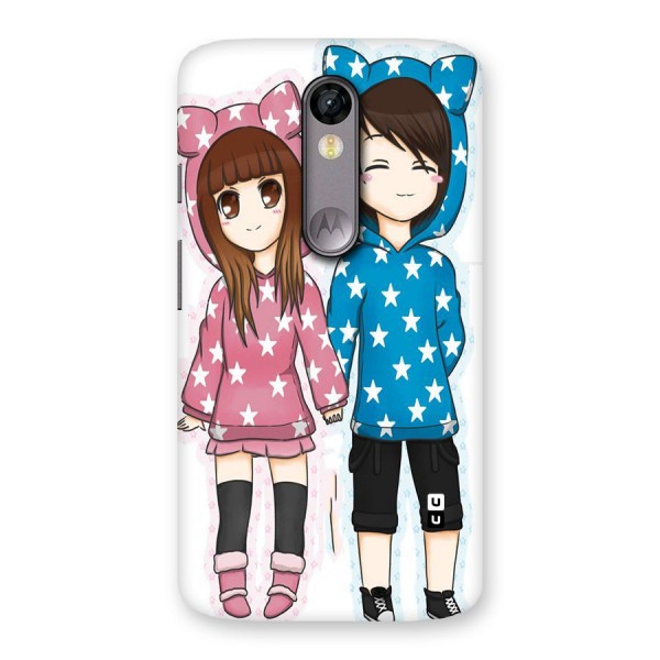 Couple In Stars Back Case for Moto X Force