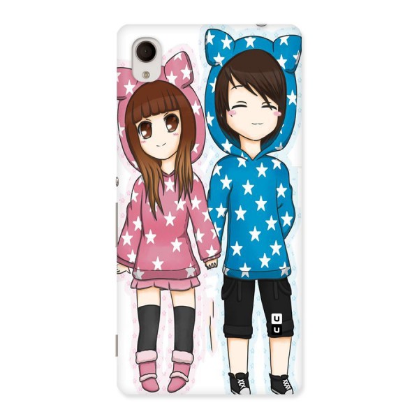 Couple In Stars Back Case for Sony Xperia M4