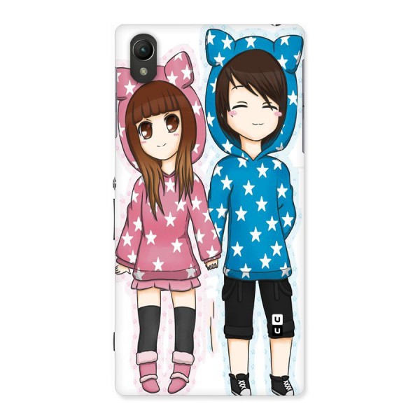 Couple In Stars Back Case for Sony Xperia Z1