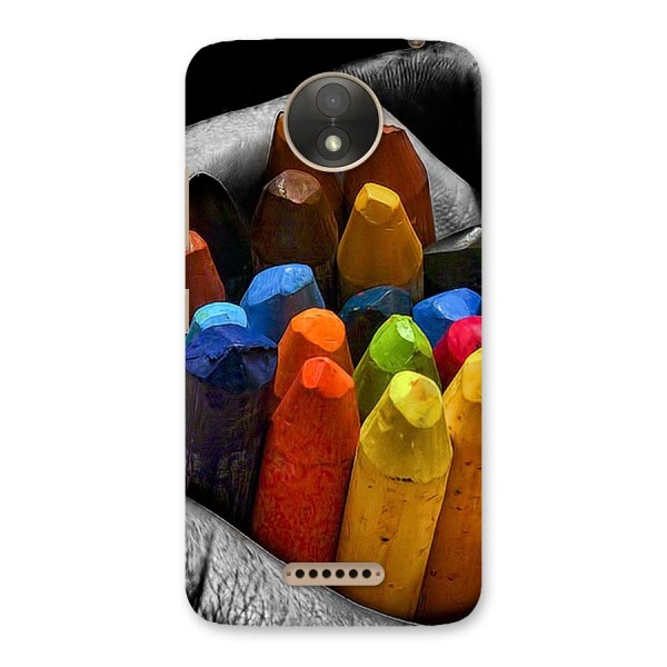 Crayons Beautiful Back Case for Moto C Plus