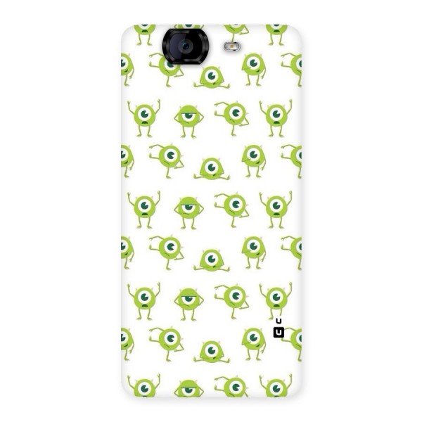 Crazy Green Maniac Back Case for Canvas Knight A350