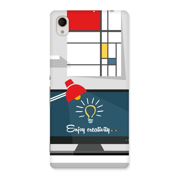 Creative Workspace Design Back Case for Xperia M4 Aqua