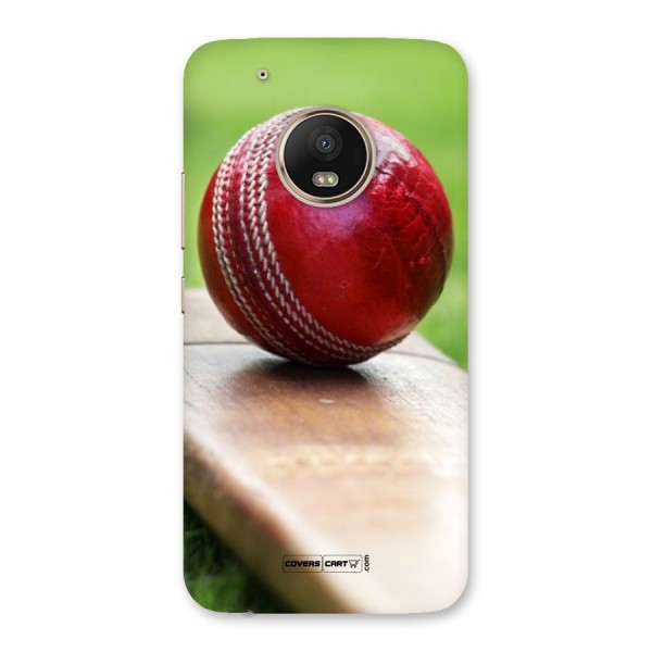 Cricket Bat Ball Back Case for Moto G5 Plus