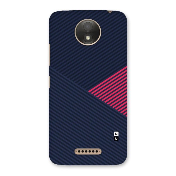 Criscros Stripes Back Case for Moto C Plus