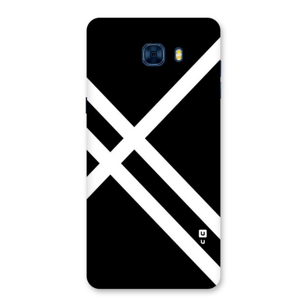 CrissCross Lines Back Case for Galaxy C7 Pro