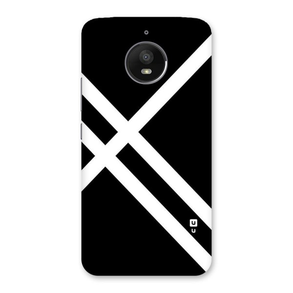 CrissCross Lines Back Case for Moto E4 Plus