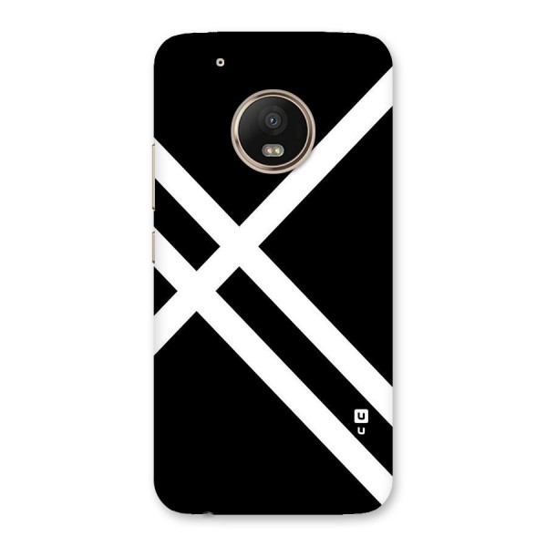 CrissCross Lines Back Case for Moto G5 Plus