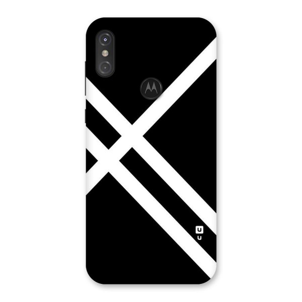 CrissCross Lines Back Case for Motorola One Power