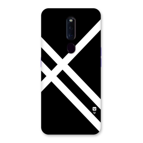 CrissCross Lines Back Case for Oppo F11 Pro