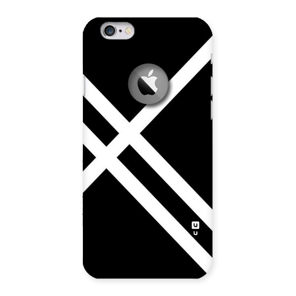 CrissCross Lines Back Case for iPhone 6 Logo Cut