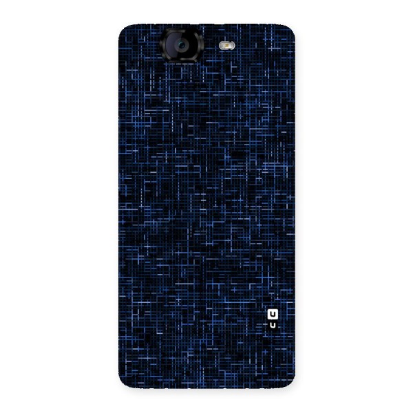 Criss Cross Blue Pattern Back Case for Canvas Knight A350