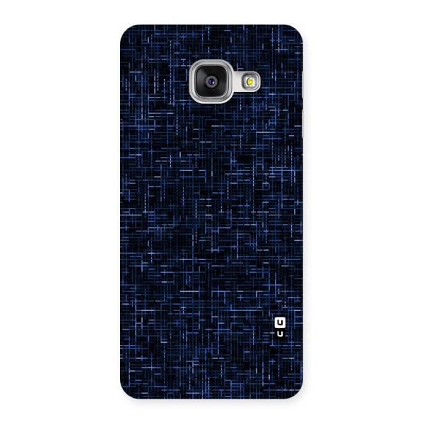 Criss Cross Blue Pattern Back Case for Galaxy A3 2016