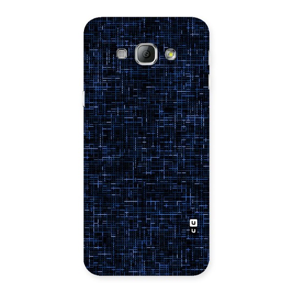 Criss Cross Blue Pattern Back Case for Galaxy A8