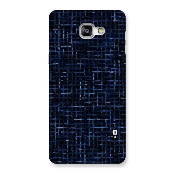 Criss Cross Blue Pattern Back Case for Galaxy A9