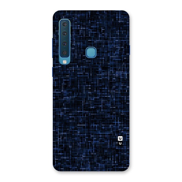 Criss Cross Blue Pattern Back Case for Galaxy A9 (2018)