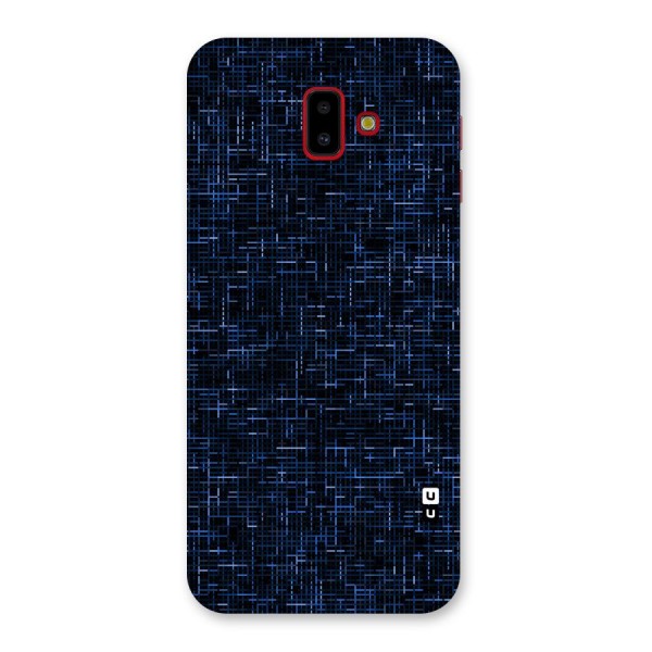 Criss Cross Blue Pattern Back Case for Galaxy J6 Plus