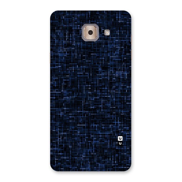 Criss Cross Blue Pattern Back Case for Galaxy J7 Max