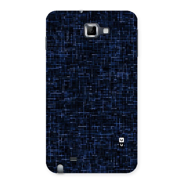 Criss Cross Blue Pattern Back Case for Galaxy Note