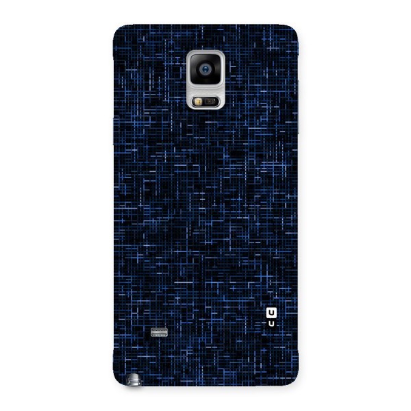 Criss Cross Blue Pattern Back Case for Galaxy Note 4