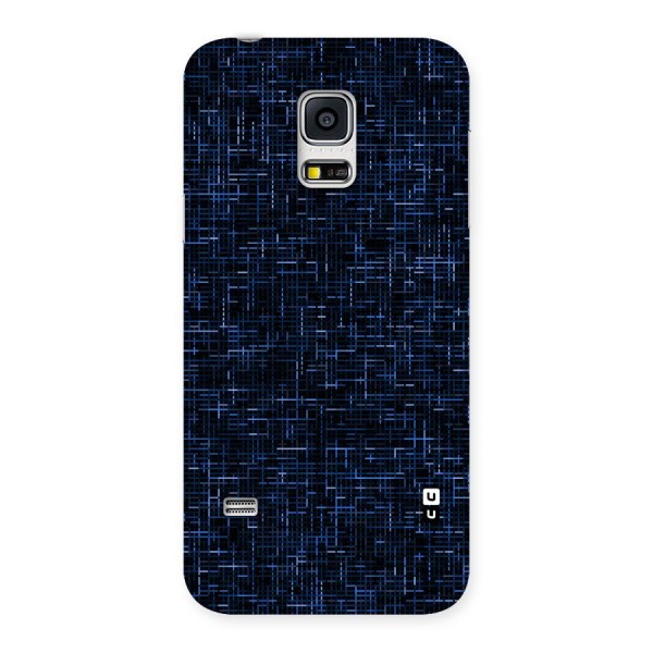 Criss Cross Blue Pattern Back Case for Galaxy S5 Mini