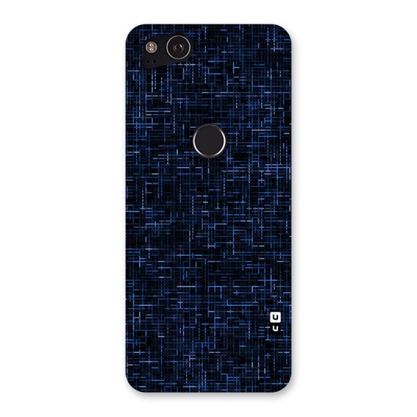 Criss Cross Blue Pattern Back Case for Google Pixel 2