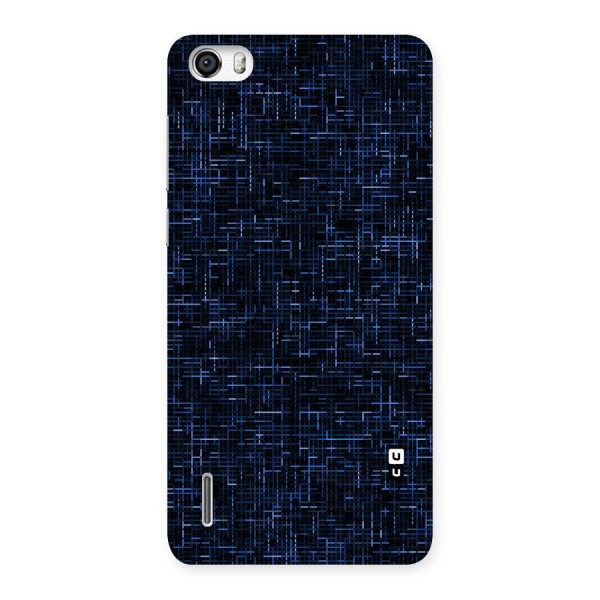 Criss Cross Blue Pattern Back Case for Honor 6