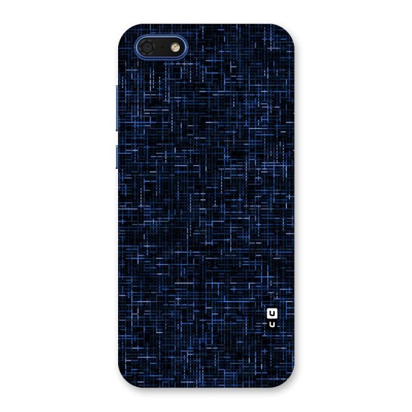 Criss Cross Blue Pattern Back Case for Honor 7s