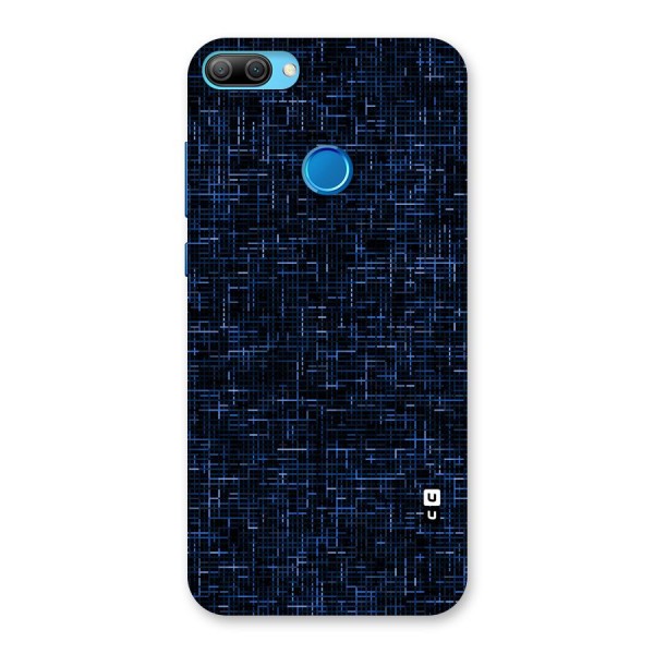 Criss Cross Blue Pattern Back Case for Honor 9N