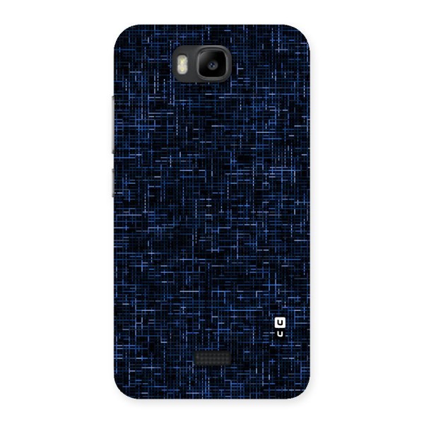 Criss Cross Blue Pattern Back Case for Honor Bee