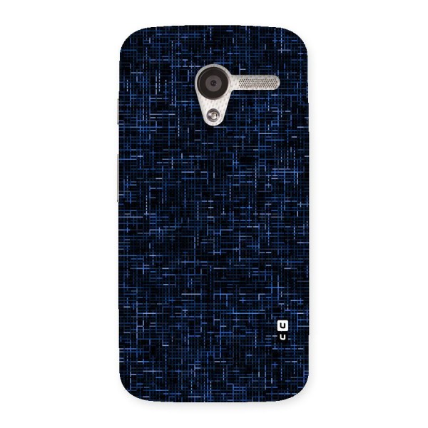 Criss Cross Blue Pattern Back Case for Moto X